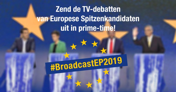 Zend de TV-debatten van Europese Spitzenkandidaten uit in prime-time #BroadcastEP2019